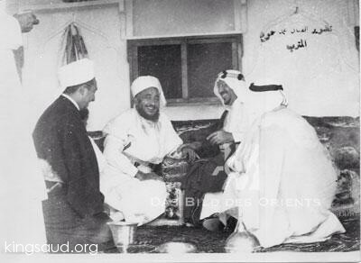 الإمام أحمد والملك سعود الفيصل