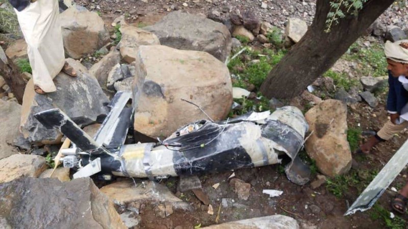 الصورة للدونز التي اسقطها الجيش في صعدة