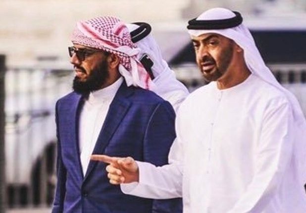 هاني بن بريك ومحمد بن زايد - إرشيف