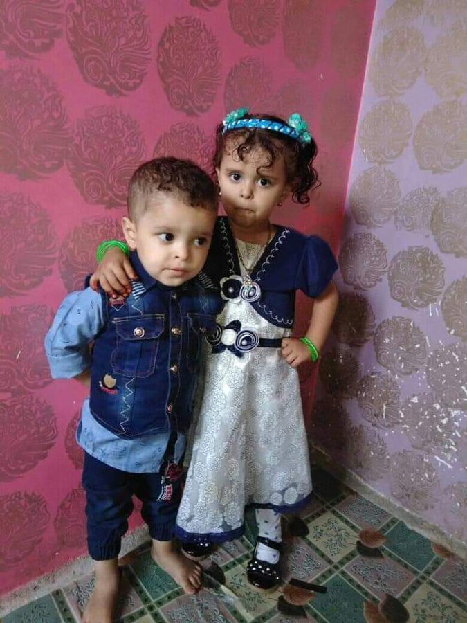 الطفلين تميم وسما السامعي