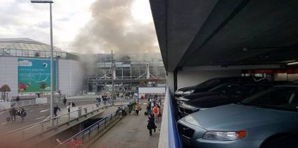 شاهد فيديو: اللحظات الأولى لتفجير بروكسل في بلجيكا 