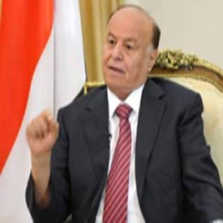 هادي يشكر دول التحالف ويُثمّن دعمها لبلاده
