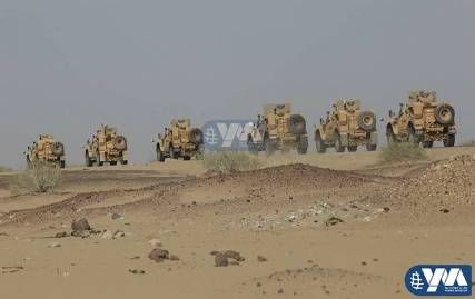 صور حديثة لقوافل عسكرية كبيرة متجهة نحو مأرب
